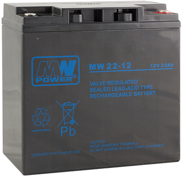Аккумуляторная батарея MW Power MW 22-12 AGM 12 В 22 Ач (5902135117033)