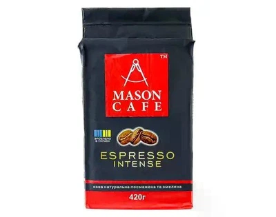 Кава натуральна смажена мелена Mason Cafe Еspresso Intense 420 г