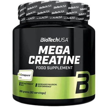 Креатин BioTechUSA 100% Creapure Mega Creatine Monohydrate Unflavored, 306 г, без вкуса (креатин моногидрат Creapure)