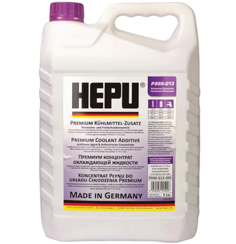 Антифриз фіолетовий HEPU P999 - G13 концентрат - 5л