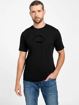 Футболка хлопковая мужская Guess 751286860 XL Черная (1159863827)