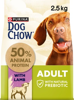 Сухой корм для взрослых собак Purina Dog Chow Adult с ягненком 2.5 кг (7613034485946)