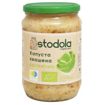 Квашеная капуста органическая 900 г Stodola