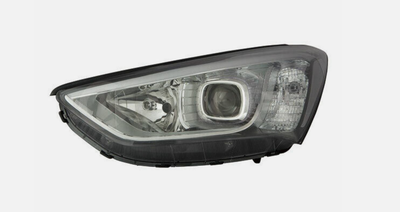 Фара передняя Hyundai Santa Fe III 12-16 передн. прав. (эл) (без ламп) (H7*2/PY21W/LED) белая вставка), 2211167RLDEM