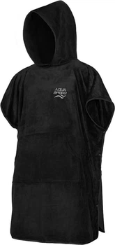 Полотенце пончо Aqua Speed PONCHO 3842 черное Уни XL (95x240см)