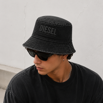 Джинсовая черная панама "Diesel"