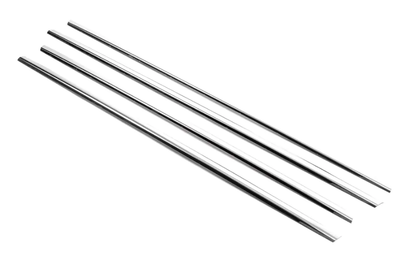 Накладки хромированные на стекла (нижние) (4шт) Renault Megane SD/SW 2004-2010, OmsaLine, 6103141