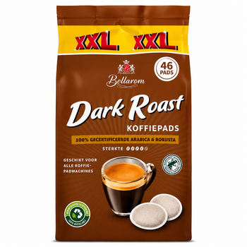 Кофе в чалдах Bellarom Dark Roast 46 порций (Philips Senseo, 62 мм)