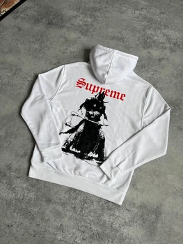 Худи Supreme 88939 белого цвета, размер L