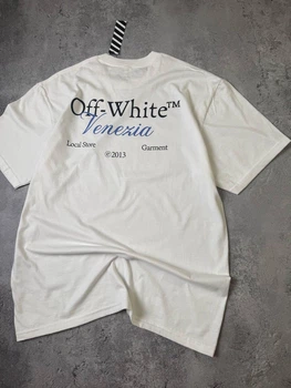 Футболка Off-White 88894 белого цвета, размер L