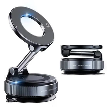 Автотримач з кільцем магнітним XO C169 + Vacuum suction cup locking magnetic (with magnet ring) чорний