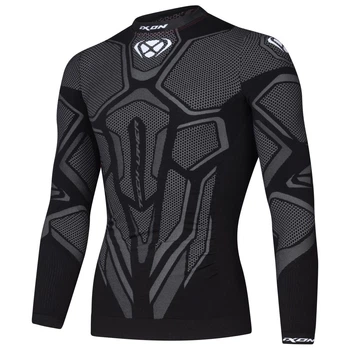 Компрессионная термо мотокофта IXON UNDERGROUND TOP black/white S