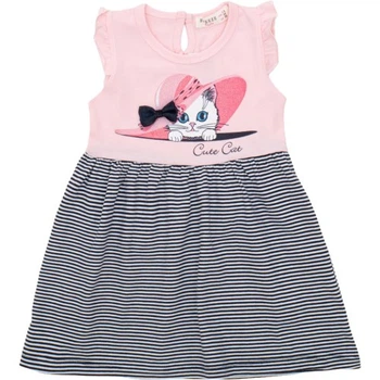Плаття дитяче Breeze з котиком (13339-98G-pink) Breeze 13339-98G-pink 1060633