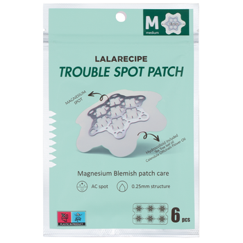 Гидроколоидные патчи от прыщей (18 мм) LALARECIPE Trouble Spot Patch M, 6 шт