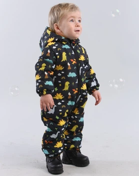 Комбинезон демисезонный Activekids Trendy Динозавры р92 (1,5-2 года) черный