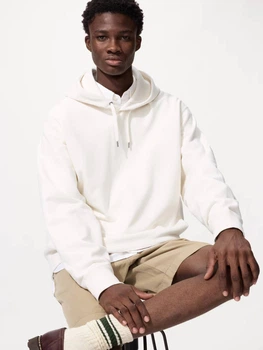 Худі чоловіче Uniqlo 298324368 M Молочне (1160356726)
