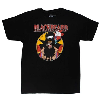 Футболка Чорний з принтом «One Piece — Black Beard» XXL Чорний (I000495)