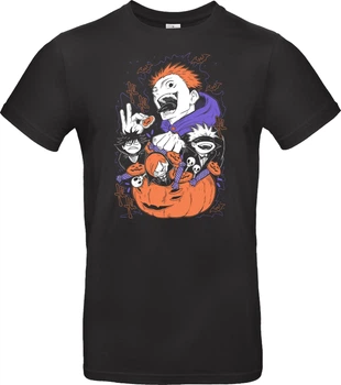 Футболка Чорний з принтом «Jujutsu Halloween Kaisen» XL Чорний (I006019)