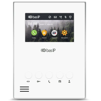 Відеодомофон BAS-IP АU-04LA White