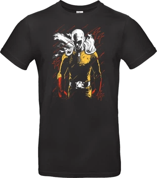 Футболка Чорний з принтом «Saitama - One Punch Man» L Чорний (I005834)