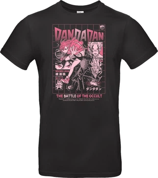 Футболка Чорний з принтом «Dandadan The Battle of the Occult» S Чорний (I005819)