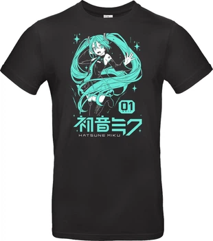 Футболка Чорний з принтом «Hatsune Miku - Project DIVA» L Чорний (I005804)