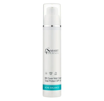 Матирующий BB крем спф30 Smart4Derma Acne Balance BB COVER MATT CREAM TOTAL PROTECT SPF 30 50мл