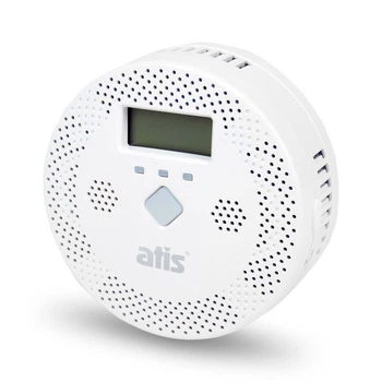 Датчик диму та чадного газу ATIS 400CO з LCD-дисплеєм і підтримкою Tuya Smart