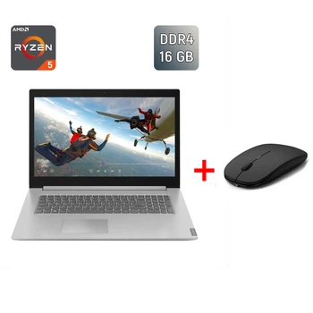 Ультрабук Lenovo IdeaPad L340-17API / 17.3" (1600x900) TN / AMD Ryzen 5 3500U (4 (8) ядра по 2.1 - 3.7 GHz) / 16 GB DDR4 / 240 GB SSD / AMD Radeon RX Vega 8 / WebCam б/у + Подарок Беспроводная мышь / USB
