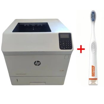 Принтер HP LaserJet Enterprise M605 / Лазерная монохромная печать / A4 / 1200x1200 dpi / 55 стр/мин / USB, Ethernet / Кабели б/у + Подарок Умная интерактивная зубная щетка Colgate Connect M1 / Bluetooth