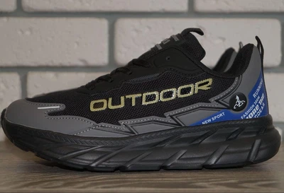 Кроссовки спортивные подростковые FDEK H9209-5 40 (25 см) черные с серым