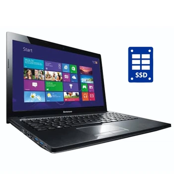 Ноутбук Б-класс Lenovo G500 / 15.6" (1366x768) TN / Intel Celeron 1005M (2 ядра по 1.9 GHz) / 8 GB DDR3 / 128 GB SSD / Intel HD Graphics / WebCam / Win 10 б/у