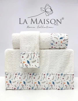 Подарочный набор полотенец La Maison, 3 шт. с ароматом Fira Ekru