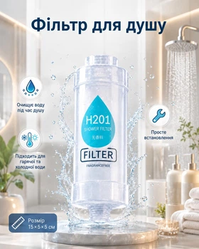 Душевой фильтр для жесткой воды – компактный фильтр-очиститель на душ для более мягкого ухода за кожей и волосами