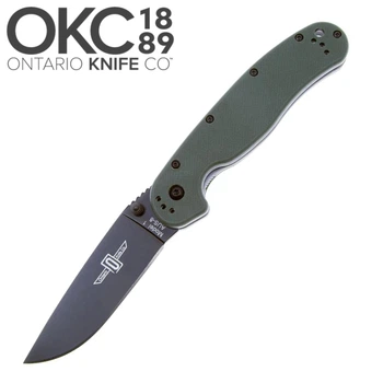 Ніж складаний Ontario Knife RAT I AUS-8 BB OD Green
