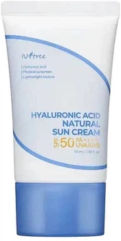 Мінеральний сонцезахисний крем для обличчя Isntree Hyaluronic Acid Natural Sun Cream 50 мл (IST012)