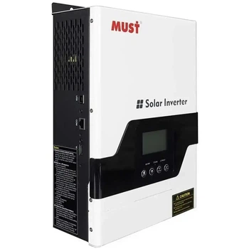 Гібридний інвертор MUST PV18-1012 ECO 1600Вт (2000Вт Peak) 12В MPPT 60A Pure Sine Wave LiFePO4/AGM/GEL