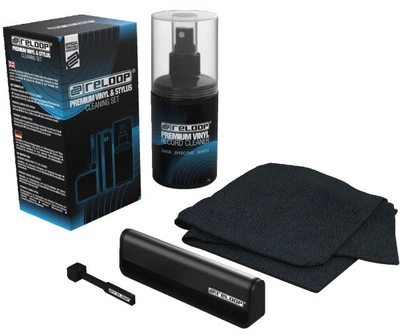 Zestaw do czyszczenia płyt winylowych i igieł Reloop Premium Vinyl & Stylus Cleaning Set (4 w 1) (4043034175401)