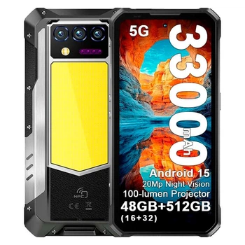 Смартфон Oukitel WP100 Titan 16Gb/512Tb 33300mAh мощный противоударный телефон