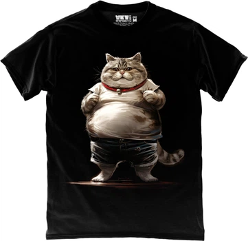 Футболка чоловіча TKT Import Fat Cat чорна розмір M (TKR-WHMF6XA-M)