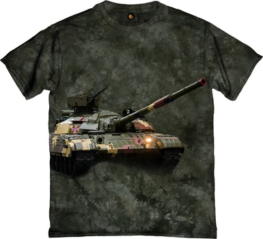 Футболка мужская Clothingmonster Український Танк зеленая размер XXL (TKR-PXI4WYL-XXL)