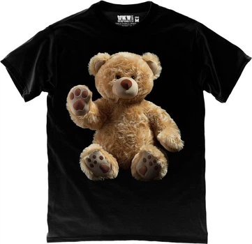 Футболка мужская TKT Import Teddy Bear in Black черная размер M (TKR-NAZKM4Z-M)