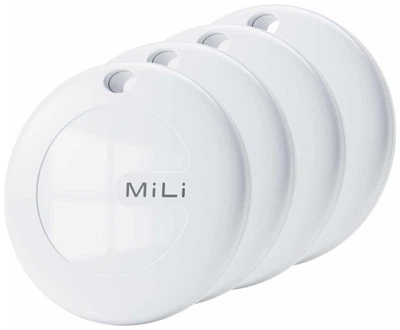 Zestaw inteligentnych lokalizatorów Bluetooth MiLi MiTag DUO Trackery lokalizacyjne dla Androida i Apple 4 szt Białe (6938012334872)