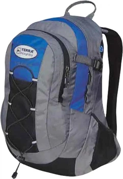 Рюкзак Terra Incognita Cyclone 16 городской вентиляция спинки, усиленное дно, Duraflex YKK Blue/Grey
