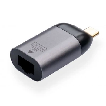 Переходник USB-C to RJ45 Ethernet 1000Mbps compact Vinga (VCPATCLGBC)