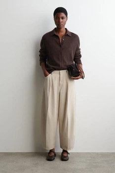 Джинси жіночі COS twine barrel-leg jeans 1298857004 Eur 38 Бежевий