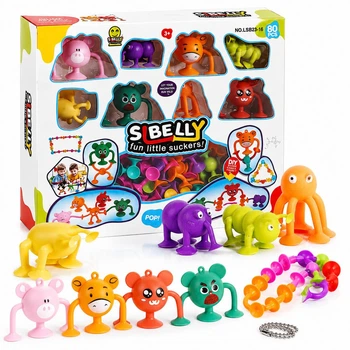 Конструктор на присосках Стікізи LSB23-16, 80 деталей, дитячий