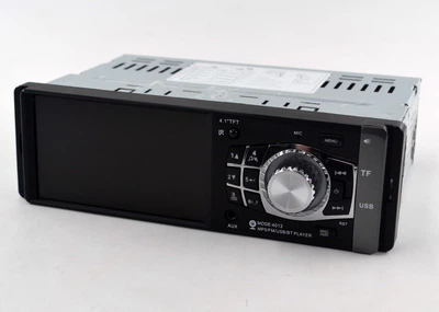 Автомагнітола Pion 4012 MP5 1 DIN 4.1 дюйма TFT Bluetooth USB SD MMC AUX FM AM MP3 MP4 відеовхід відеовихід RCA 4x50Вт підтримка FLAC WAV WMA AVI XVID JPEG пульт дистанційного керування мультимедійний автопрогравач