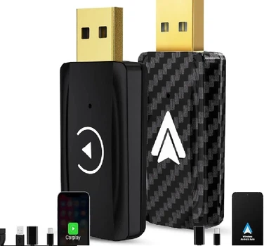 Беспроводной адаптер Android Auto и CarPlay U2A-L9 и U2C-AIR Pro для автомобиля