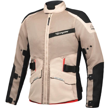 Туринговая мотокуртка IXON M-NJORD sand/black/red XL